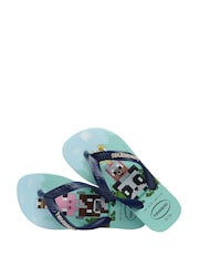 Havaianas Kids Blue Minecraft Sandals - Image 5 of 8
