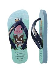 Havaianas Kids Blue Minecraft Sandals - Image 6 of 8