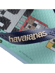 Havaianas Kids Blue Minecraft Sandals - Image 7 of 8
