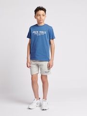 Jack Wills Blue Boys Regular Fit Carnaby 100% Cotton T-Shirt - Image 2 of 7