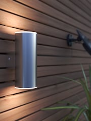 SolarCentre Silver Chester Up & Down USB Solar Outdoor Wall Light - Image 1 of 2