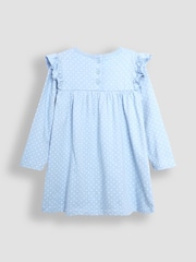 JoJo Maman Bébé Pale Blue Fairy Scene Appliqué Pretty Tunic - Image 2 of 3
