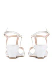 Pavers Silver Wedge Heel Sandals - Image 3 of 5