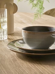 12 Piece Grey Hampton Reactive Glaze Dinner Set - Image 3 of 5