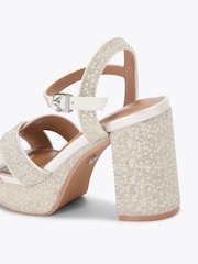 Carvela White Sonata Sandals - Image 3 of 4