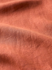 Seasalt Cornwall Orange Shallow Layers 100% Linen Tunic - Image 5 of 5