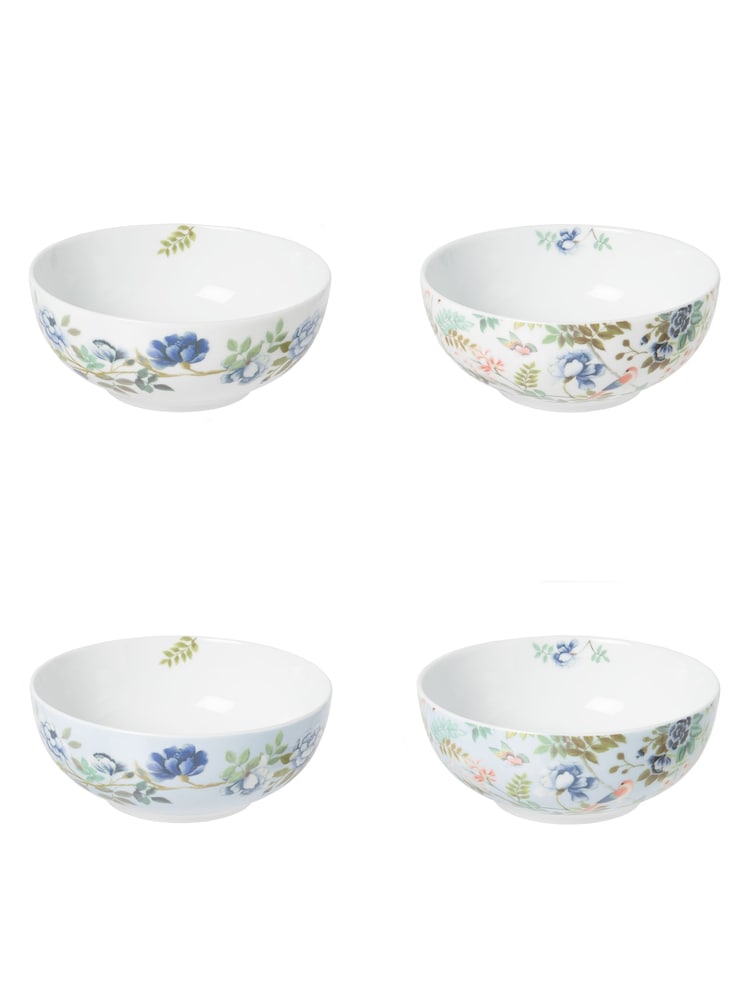 Designers Guild Porcelaine De Chine Pasta Cereal Bowls Set Of 4 - Image 1 of 6