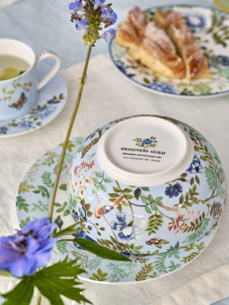 Designers Guild Porcelaine De Chine Pasta Cereal Bowls Set Of 4 - Image 2 of 6