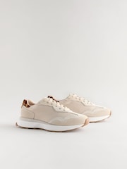Animal Print Forever Comfort® Chunky Sole Lace-Up Trainers - Image 1 of 6
