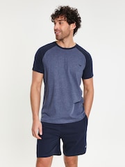 Threadbare Blue Short Sleeve Cotton Blend Pyjamas Set 2 Pack - Image 3 of 8