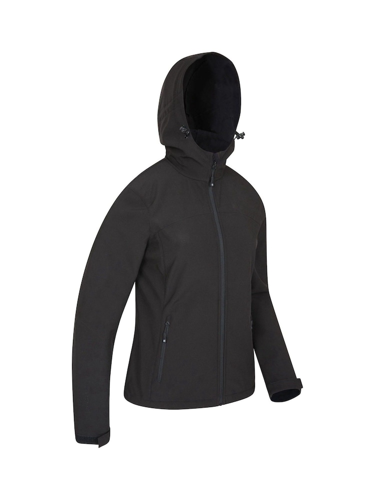 Svart - Mountain Warehouse Womens Exodus vanntett Softshell Jakke - Bilde 2 av 5