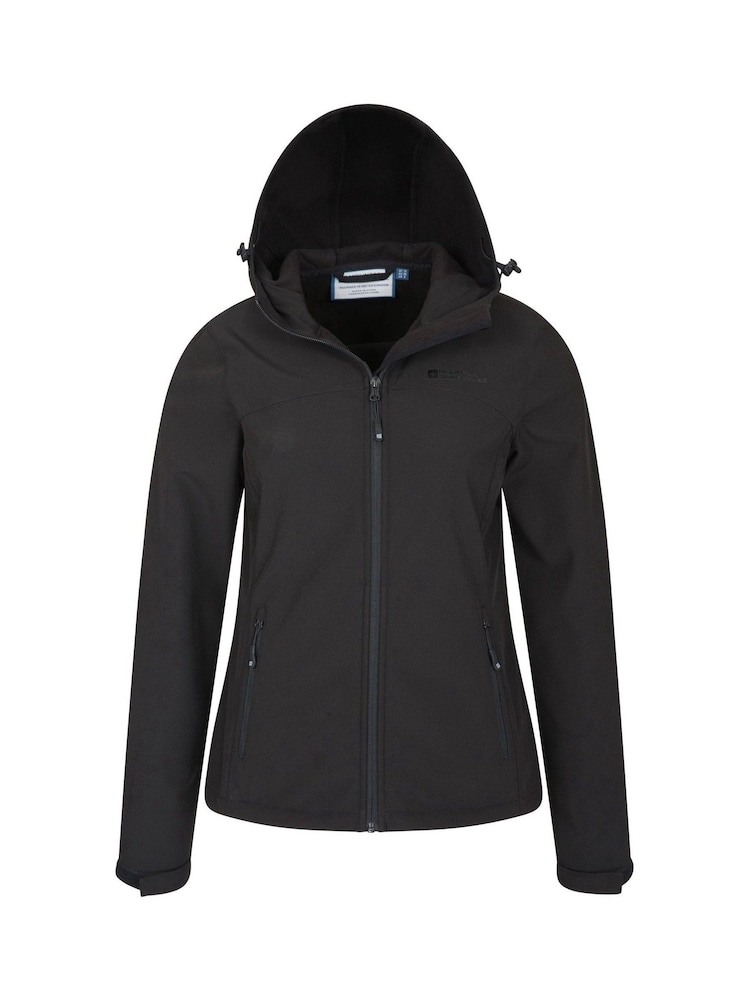 Svart - Mountain Warehouse Womens Exodus vanntett Softshell Jakke - Bilde 5 av 5