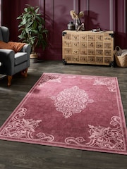 Laurence Llewelyn-Bowen Red Sarabande Washable Flat Weave Rug - Image 1 of 6