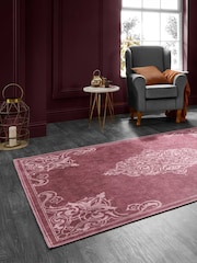 Laurence Llewelyn-Bowen Red Sarabande Washable Flat Weave Rug - Image 2 of 6