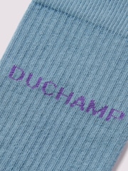 Синий - Набор из 2 пар мужских спортивных носков на каблуке Duchamp - Image 3 of 3