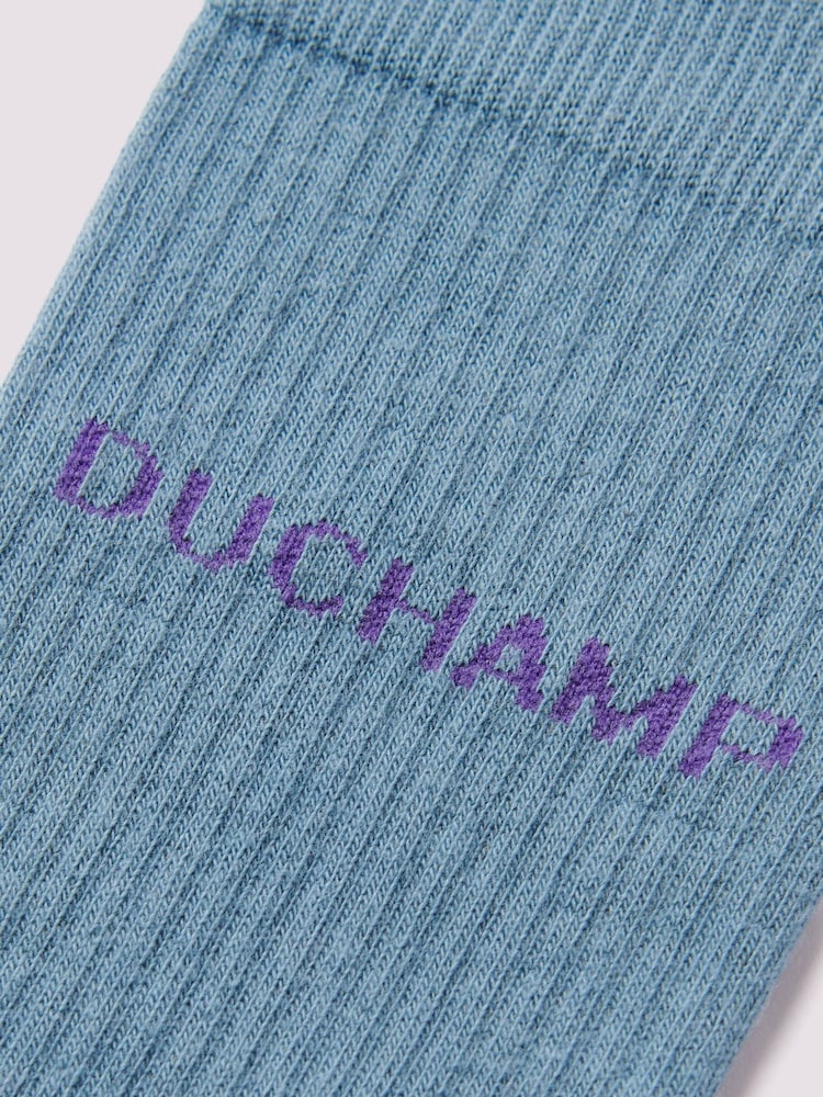 Синий - Набор из 2 пар мужских спортивных носков на каблуке Duchamp - Image 3 of 3