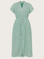 Monsoon Green Athena Stripe Dress - Image 5 of 5