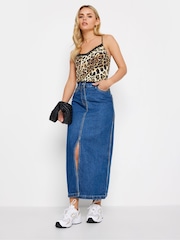 PixieGirl Petite Natural Leopard Print Cami Vest Top - Image 2 of 4