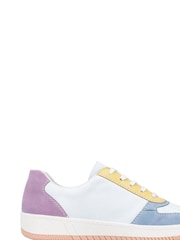 Rieker Womens Zipper White Trainers - Image 2 of 9