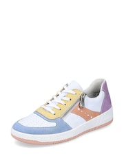 Rieker Womens Zipper White Trainers - Image 3 of 9