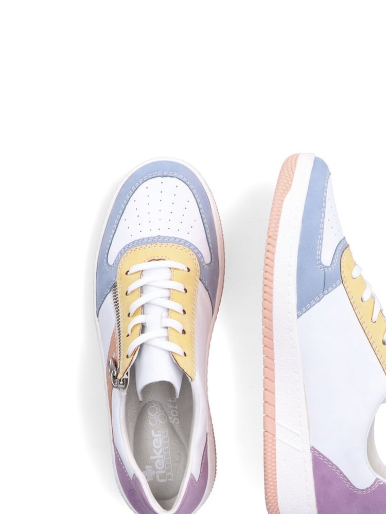 Rieker Womens Zipper White Trainers - Image 5 of 9