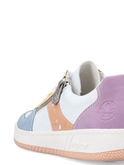 Rieker Womens Zipper White Trainers - Image 8 of 9