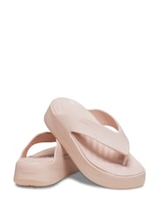 Crocs Cream Getaway Platform Flip Flops - Image 3 of 5