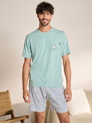 Bande bleue - Ensemble pyjama-court Snoopy - Image 1 of 9
