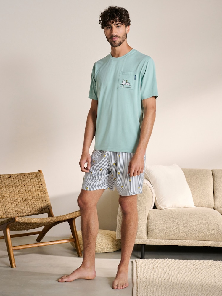 Bande bleue - Ensemble pyjama-court Snoopy - Image 2 of 9