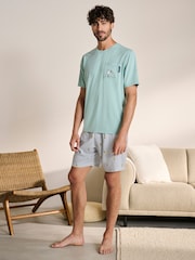 Bande bleue - Ensemble pyjama-court Snoopy - Image 3 of 9