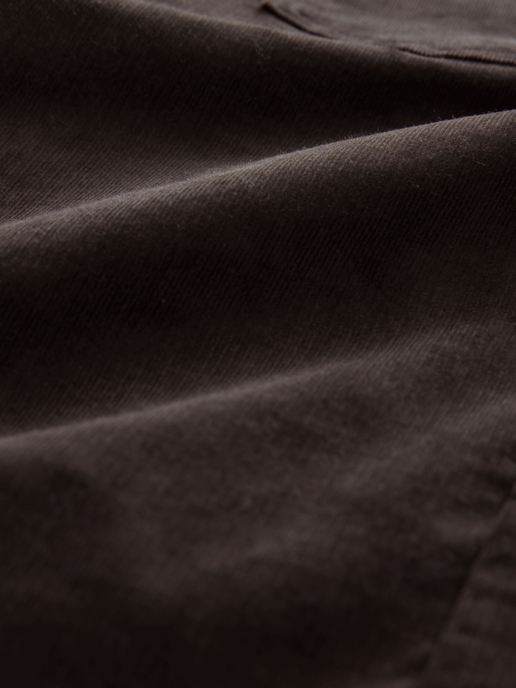 Chocolate Brown Long Sleeve Corduroy Shirt - Image 7 of 7