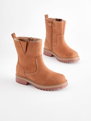 Tan Brown Leather Workboot - Image 1 of 5