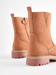 Tan Brown Leather Workboot - Image 3 of 5