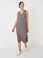 Crew Clothing Pink Sleeveless Jersey Dress - Image 3 of 4