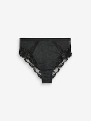 Schwarz/Weiß/Nude - Slips mit Spitzenbesatz, 3er Pack - Image 6 of 8
