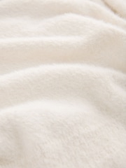 White Ecru Fluffy Off Shoulder Bardot Jumper - Image 7 of 9