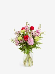 Green/Pink Fresh Flower Letterbox Bouquet - Image 3 of 4