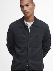 Barbour® Green Marl Filley Knitted 100% Cotton Cardigan - Image 4 of 6