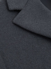 Reiss Airforce Blue Gable Wool Blend Single Breasted Overcoat - Image 6 of 6