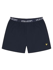 Lyle & Scott Blue Sleepwear Shorts Boys Prince Set - Image 4 of 6