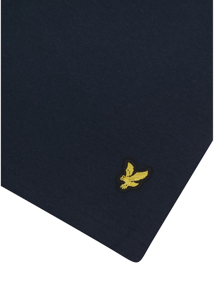 Lyle & Scott Blue Sleepwear Shorts Boys Prince Set - Image 5 of 6