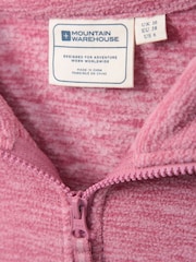 Mountain Warehouse Mid Pink Womens Snowdon Melange II Full-Zip Fleece - Image 5 of 5