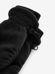 Black Fleece Mittens (3mths-6yrs) - Image 2 of 3