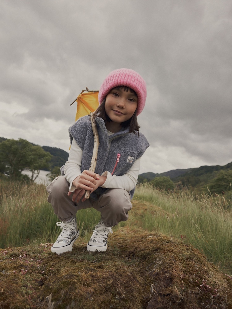Bright Pink Chunky Rib Beanie Hat (1-16yrs) - Image 1 of 3