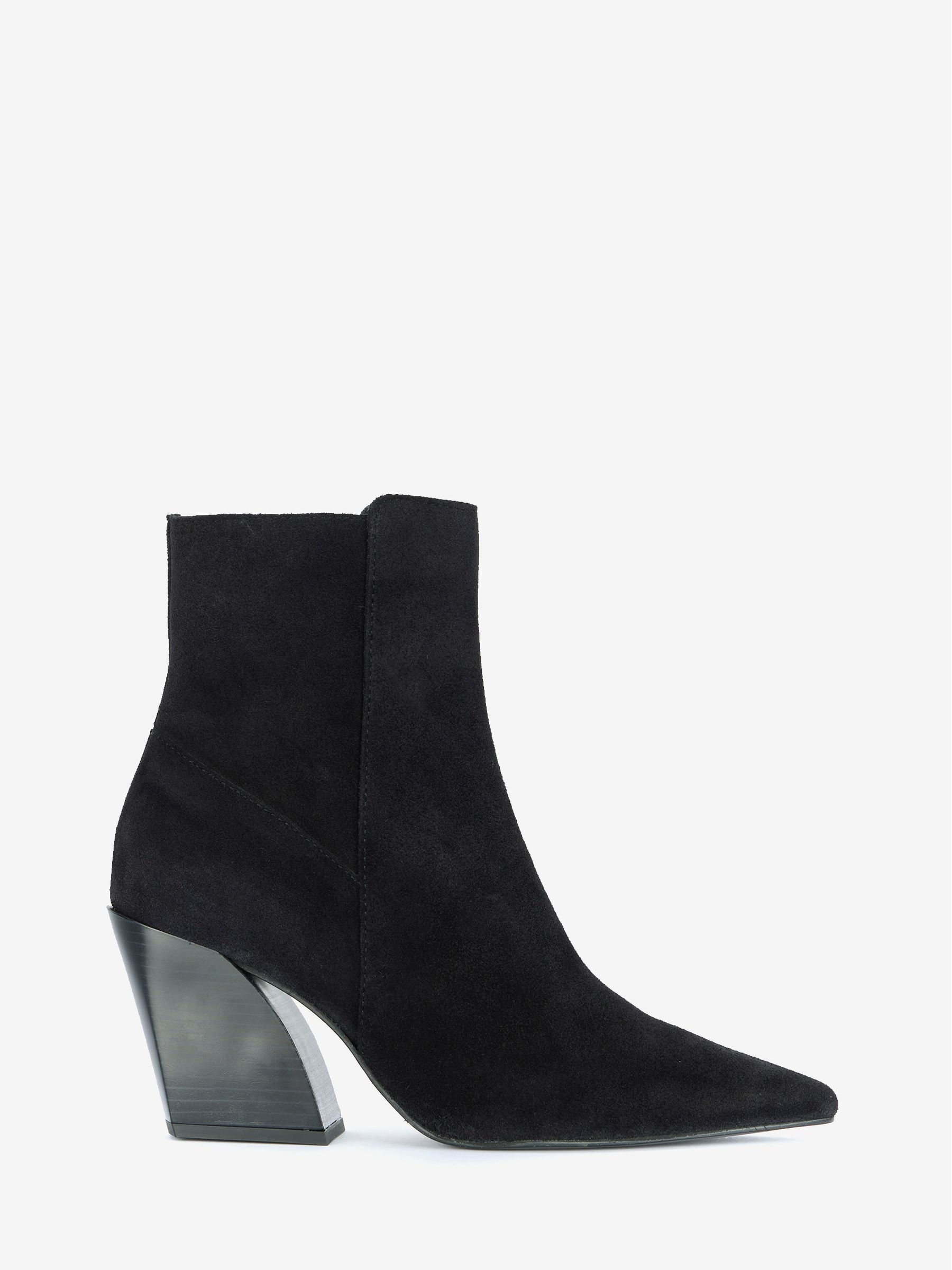 Buy Mint Velvet Black Suede Cowboy Boots from Next Luxembourg