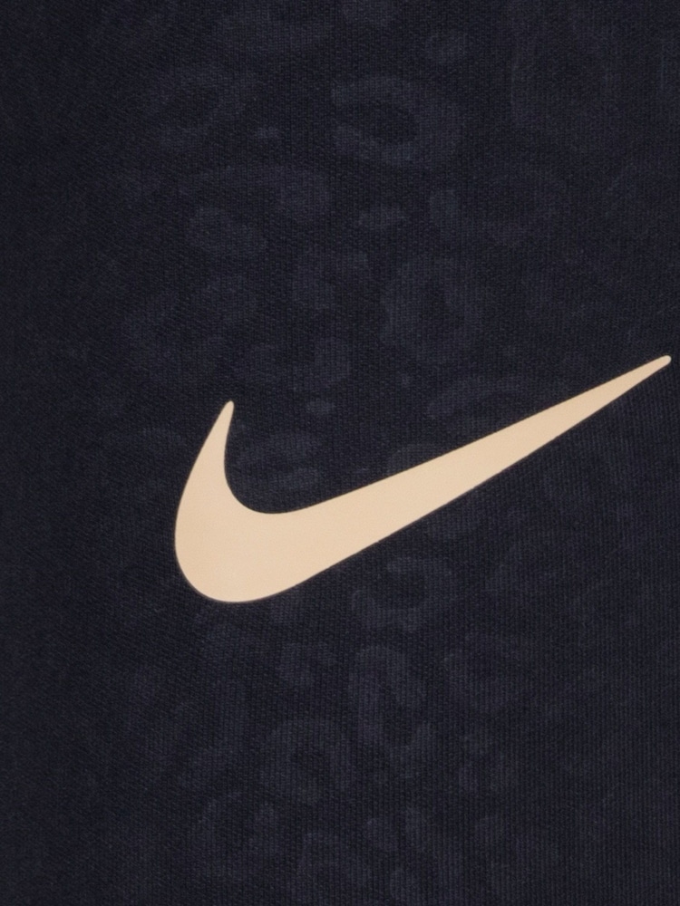 Nike Black Little Kids Swoosh Spirit Crew Sweatshirt and Flared Leggings Set - Image 4 of 4