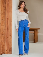 Sosandar Metallic Cowl Neck Top - Image 2 of 5