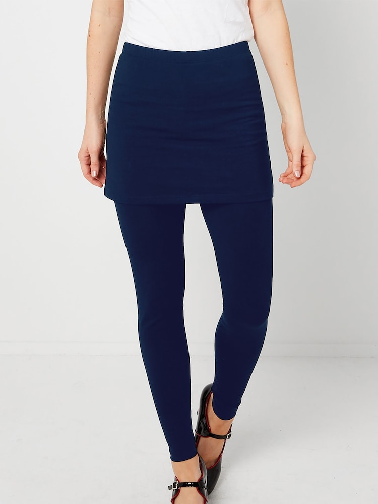 Joe Browns Blue 2-In-1 Essential Skirted Leggings - Image 1 of 3 Joe Browns Blue 2-In-1 Essential Skirted Leggings - Image 1 of 3