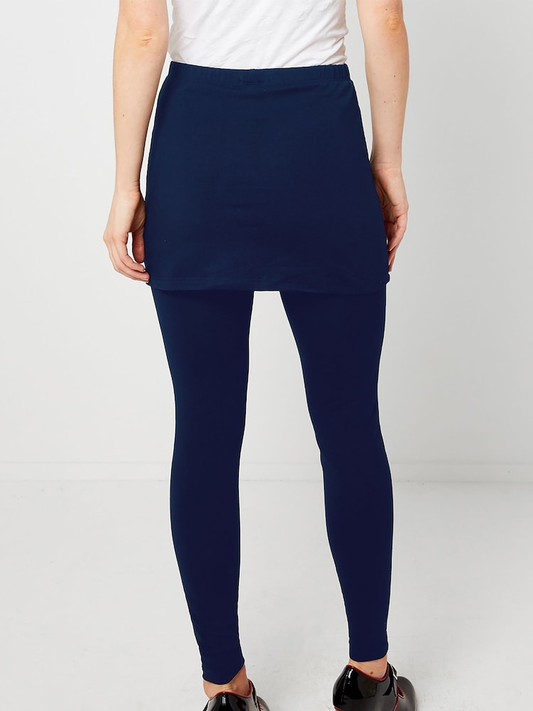 Joe Browns Blue 2-In-1 Essential Skirted Leggings - Image 2 of 3 Joe Browns Blue 2-In-1 Essential Skirted Leggings - Image 2 of 3