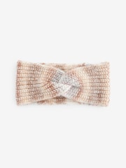 Pink Ombre Stripe Knitted Headband - Image 3 of 4